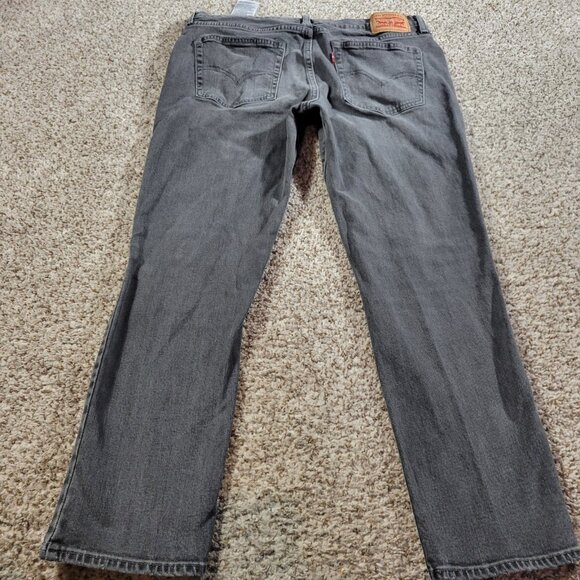 Levi's Jeans Womens 30x26 Gray Boyfriend Denim Distressed - Picture 5 of 8